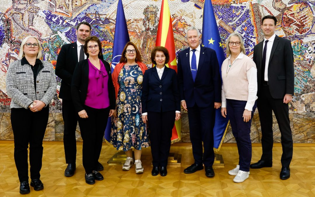 Претседателката Сиљановска-Давкова прими делегација на Меѓупарламентарната група за пријателство од шведскиот парламент – Риксдаг
