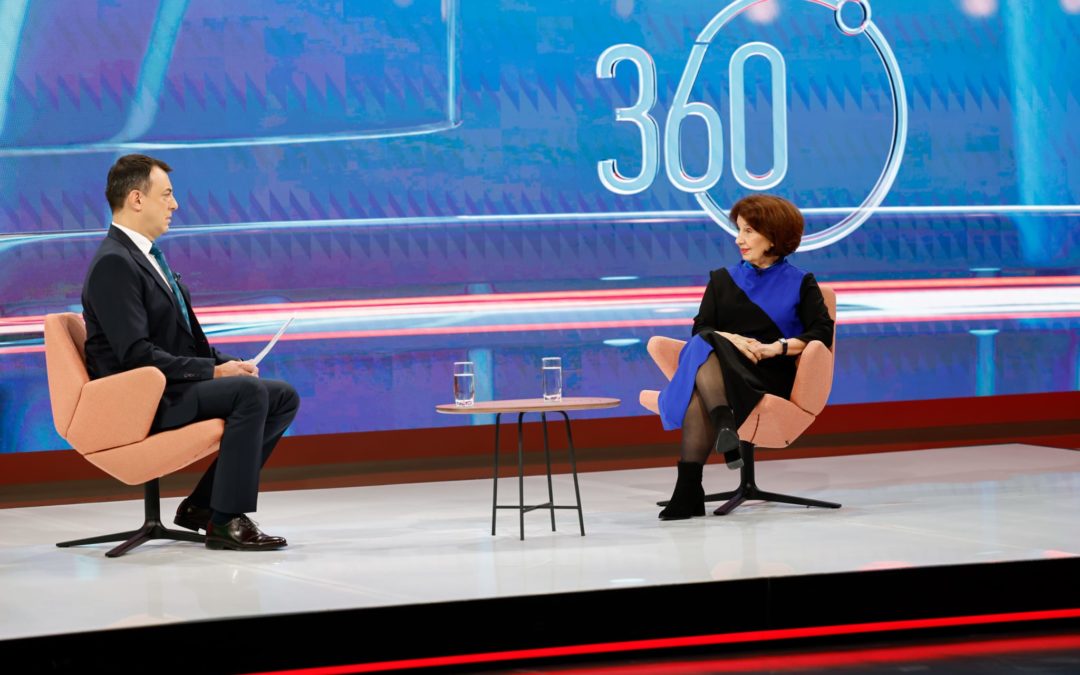 Интервју на претседателката Сиљановска-Давкова за емисијата „360 степени”