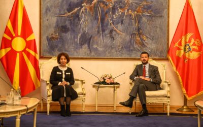 Сиљановска-Давкова оствари средба со црногорскиот претседател Милатовиќ