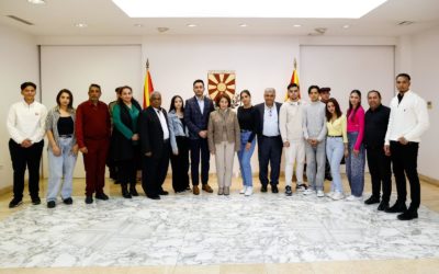 Сиљановска-Давкова по повод Светскиот ден на ромскиот јазик прими припадници на ромската заедница