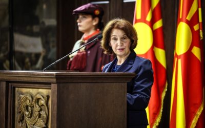 Обраќање на Сиљановска-Давкова на Свечената академија по повод државниот празник „Св. Климент Охридски“