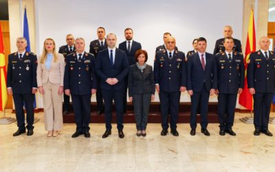 Reporting on the combat readiness of the Army to the Supreme Commander Siljanovska-Davkova