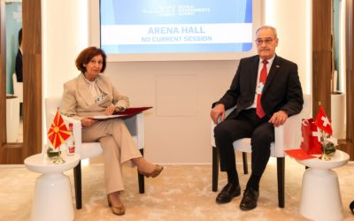 Средба на Сиљановска-Давкова со швајцарскиот претседател Пармелан во Дубаи