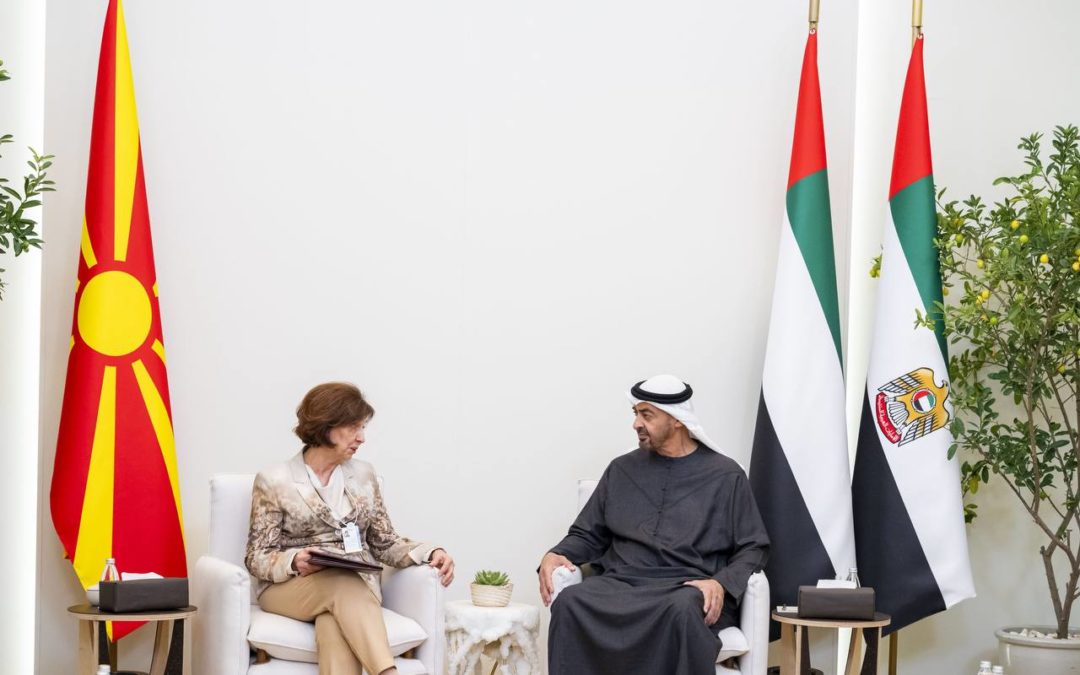 Средба на Сиљановска-Давкова со претседателот на Обединетите Арапски Емирати, шеик Мохамед бин Зајед Ал Нахјан