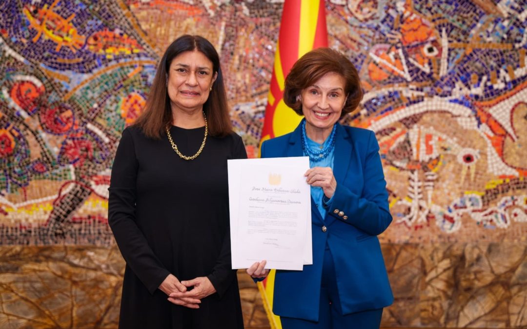 Сиљановска-Давкова ги прими акредитивните писма на новоименуваната амбасадорка на Република Перу