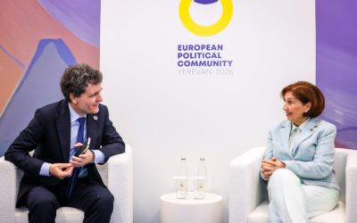 Siljanovska-Davkova meets with Romanian President Nicusor Dan