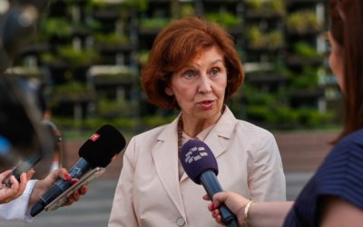 Изјава за медиуми и одговори на новинарски прашања по средбата со бугарската претседателка Илијана Јотова во Софија