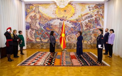 Сиљановска-Давкова ги прими акредитивите на новоименуваната британска амбасадорка, Сивањанам